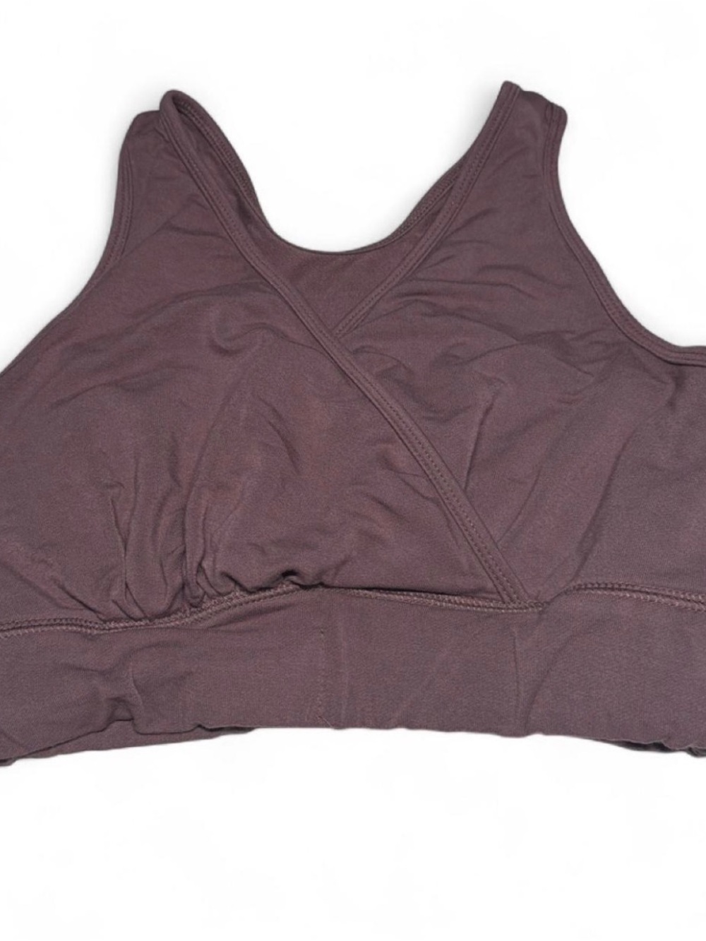 Kindred Bravely Cross-Front Sports Bra - Plum